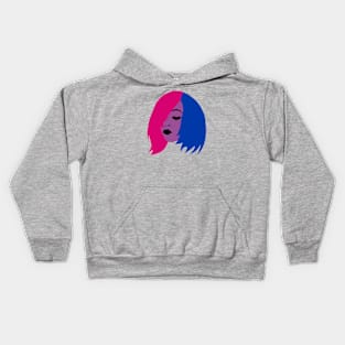 Bisexual Bob Haircut Kids Hoodie